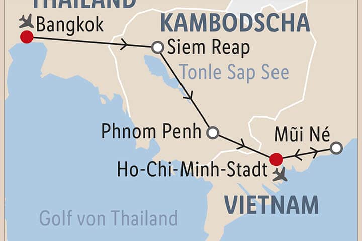 Rundreise Thailand Kambodscha Vietnam Deal