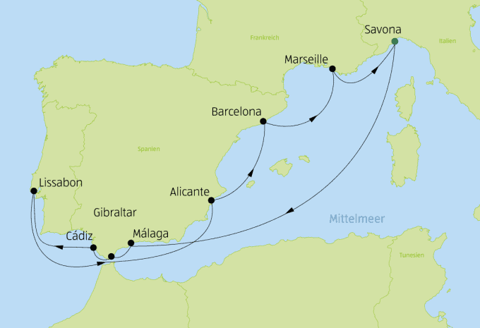 Kreuzfahrt Mittelmeer 